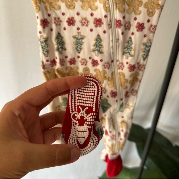 Burts Bees Baby Christmas Holiday Footie (x2) / Size Newborn - Picture 2 of 8
